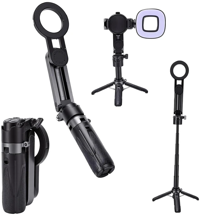Main image of Selfie Stick with Remote, Phone Selfie Stick, Small (with Light)