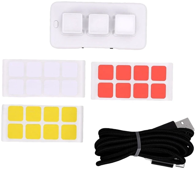 Alt view image 7 of 7 - 3 Key Keypad, Wired Bluetooth Macro Keyboard (White)