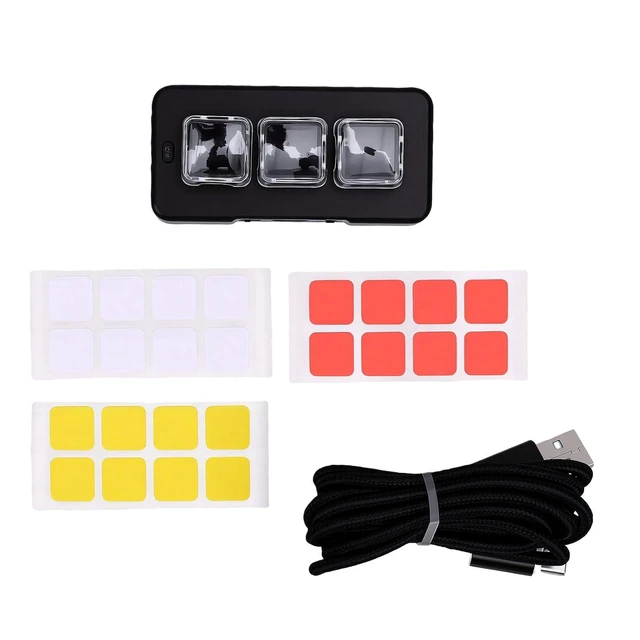 Alt view image 7 of 7 - 3-Key Macro Keypad, Bluetooth Wired, Mechanical Switch (Black)