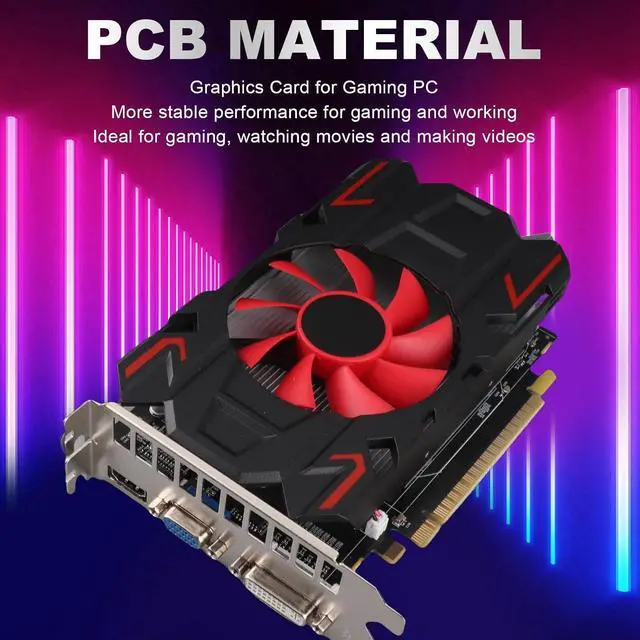 Alt view image 5 of 7 - Graphics Card for PC, HD7670 Video Card, Computer Graphics (HD7670 4GB DDR5)