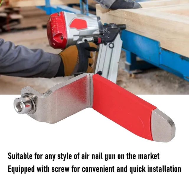 Alt view image 3 of 7 - 5PCS Air Nail Gun Hooks, L Shaped Pneumatic Tool Hangers, Heavy Duty Rafter Hook, for Air Nailer and Blow Gun Organization