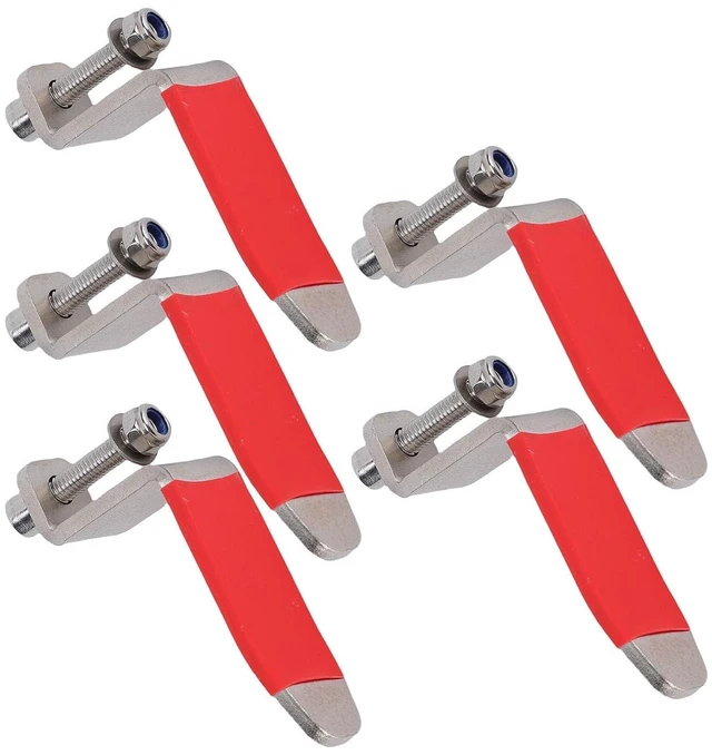 Alt view image 7 of 7 - 5PCS Air Nail Gun Hooks, L Shaped Pneumatic Tool Hangers, Heavy Duty Rafter Hook, for Air Nailer and Blow Gun Organization