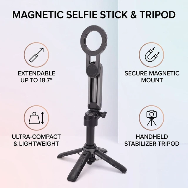 Alt view image 3 of 7 - Selfie Stick with Remote, Phone Selfie Stick, Small (Without Light)