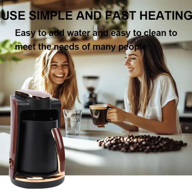 Alt view image 5 of 7 - Turkish Coffee Maker, Electric 550W 250ML Greek Machine with Single Cup, for Slow Brewing Authentic Coffee at Home