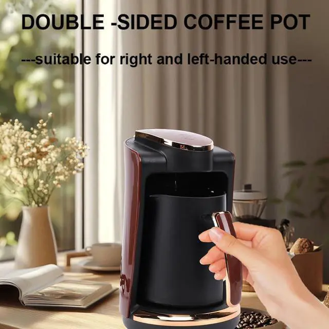 Alt view image 4 of 7 - Turkish Coffee Maker, Electric 550W 250ML Greek Machine with Single Cup, for Slow Brewing Authentic Coffee at Home