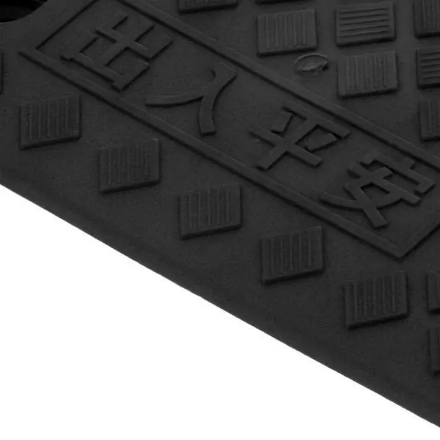 Alt view image 7 of 7 - 5cm Thickness Plastic Curb Ramp Portable Threshold Ramp Car Vehicle Driveway Loading Dock Supplies (Black)