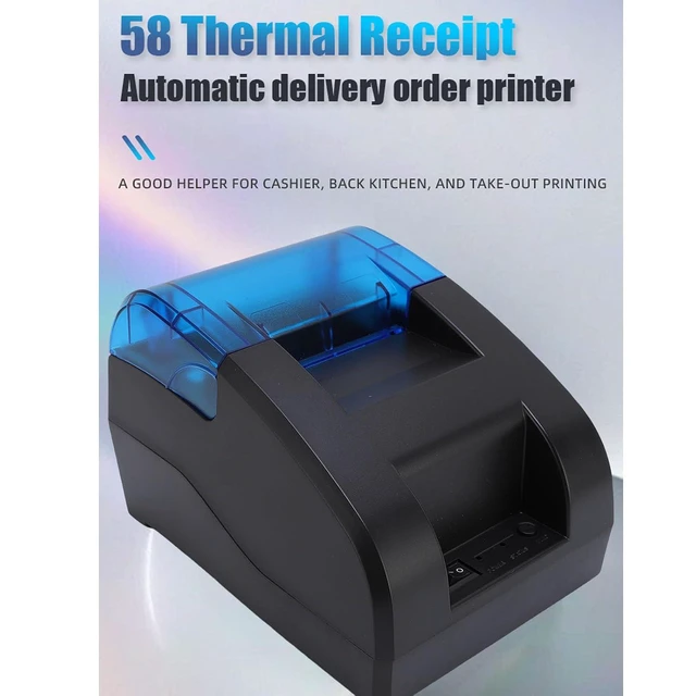 Alt view image 5 of 7 - POS Receipt Printer with USB & Bluetooth Connectivity & 70mm s High Speed Printing, ESC POS Command & Inkless Operation (US Plug)