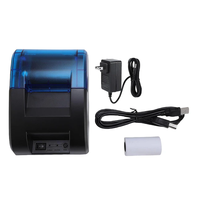 Alt view image 7 of 7 - POS Receipt Printer with USB & Bluetooth Connectivity & 70mm s High Speed Printing, ESC POS Command & Inkless Operation (US Plug)