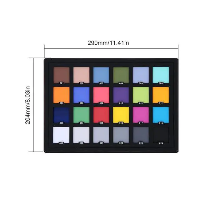 Alt view image 7 of 7 - Colour Calibration Chart, 5.7" X 4.1" Camera Colour Correction Card for Photo Video, Color Accuracy Reference Target