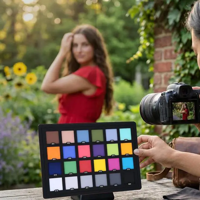 Alt view image 6 of 7 - Colour Calibration Chart, 5.7" X 4.1" Camera Colour Correction Card for Photo Video, Color Accuracy Reference Target