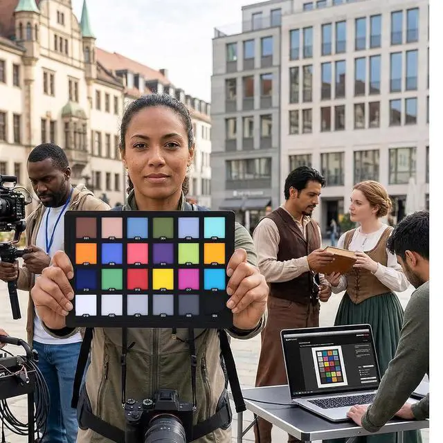 Alt view image 5 of 7 - Colour Calibration Chart, 5.7" X 4.1" Camera Colour Correction Card for Photo Video, Color Accuracy Reference Target