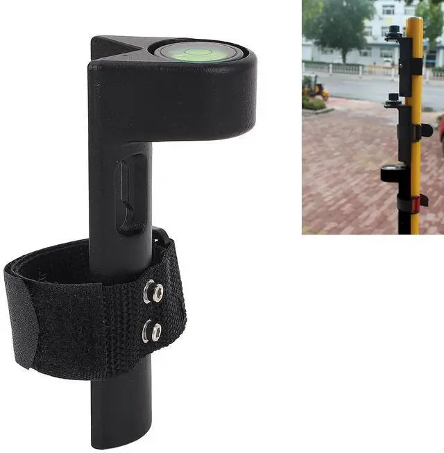Alt view image 4 of 7 - Adjustable Grade Rod Level, Aluminum Alloy Survey Rod Bubble Level for Round and Rectangular Bars, Large Vial Design