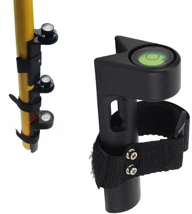 Alt view image 5 of 7 - Adjustable Grade Rod Level, Aluminum Alloy Survey Rod Bubble Level for Round and Rectangular Bars, Large Vial Design