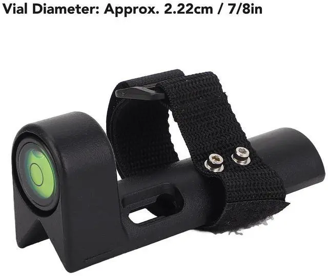 Alt view image 6 of 7 - Adjustable Grade Rod Level, Aluminum Alloy Survey Rod Bubble Level for Round and Rectangular Bars, Large Vial Design