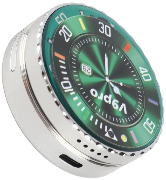 Main image of Basic Cell Phone Vintage Pocket Watch Design, Rugged Flip Phone with Dual Card Dual Standby Big Buttons (Green)