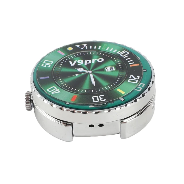 Alt view image 2 of 7 - Basic Cell Phone Vintage Pocket Watch Design, Rugged Flip Phone with Dual Card Dual Standby Big Buttons (Green)
