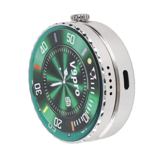 Alt view image 5 of 7 - Basic Cell Phone Vintage Pocket Watch Design, Rugged Flip Phone with Dual Card Dual Standby Big Buttons (Green)
