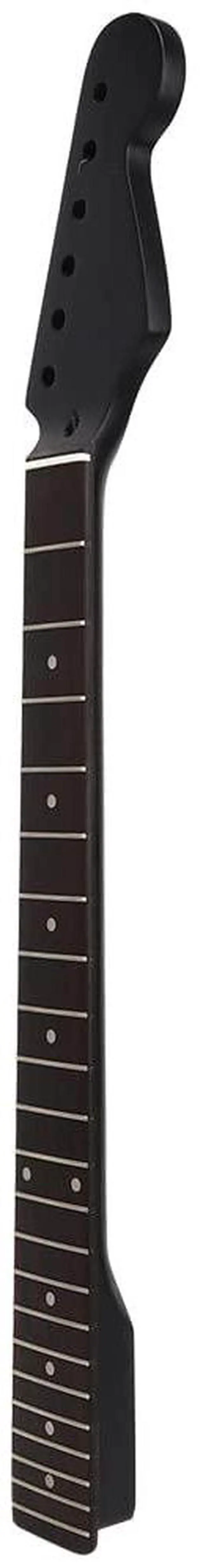 Main image of 22 Frets Electric Guitar Neck Durable Black Maple Rosewood Fingerboard for Replacement