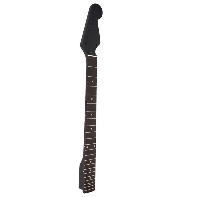 Alt view image 4 of 7 - 22 Frets Electric Guitar Neck Durable Black Maple Rosewood Fingerboard for Replacement