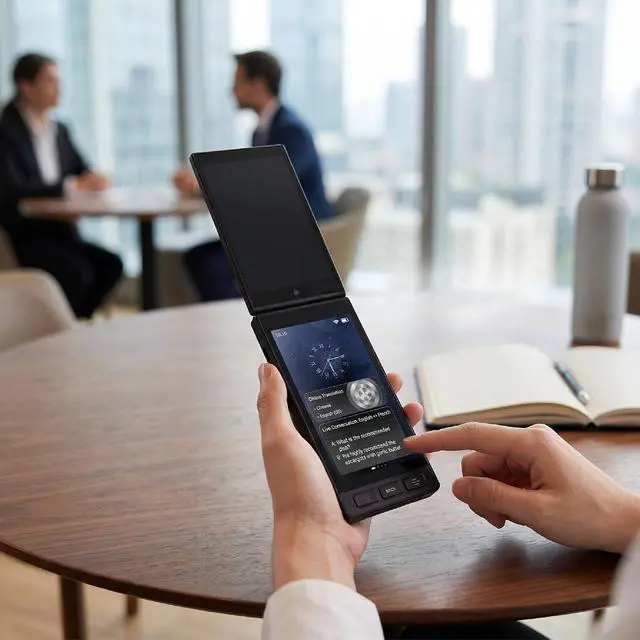 Alt view image 6 of 7 - Language Translator Device, Dual Screen, Photo Translation 75 Languages, 42 Offline, Group 500 Users, for Travel and Business