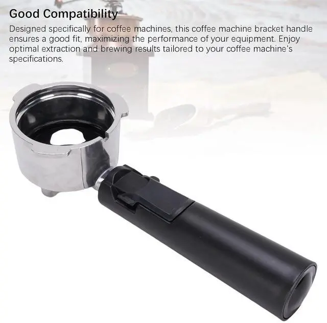 Alt view image 5 of 7 - Coffee Machine Portafilter 51mm Aluminum Material, Rugged and Easy to Clean, 3 Ear Design for Optimal Extraction