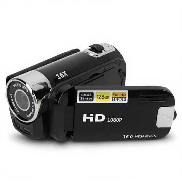Main image of D90 Digital Camera,1080P 16MP Vlogging Camera, 16X Zoom HD Video Recorder, 2.4" Rotatable Screen & Fill Light, for Travel Wedding Campus (Black)