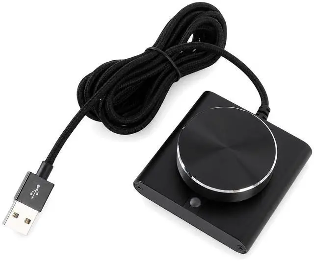 Main image of USB Volume Control Knob, Computer Speaker External Volume Adjustment Controller with 1 Key Mute Function, LED Indicator, for PC Laptop