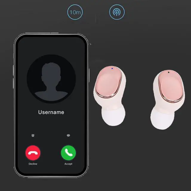Alt view image 2 of 7 - Wireless Earbuds, Bluetooth 5.6 Headphones, Ear Buds with AI Noise Cancelling Mic LED Display, in Ear Earphones (Beige)