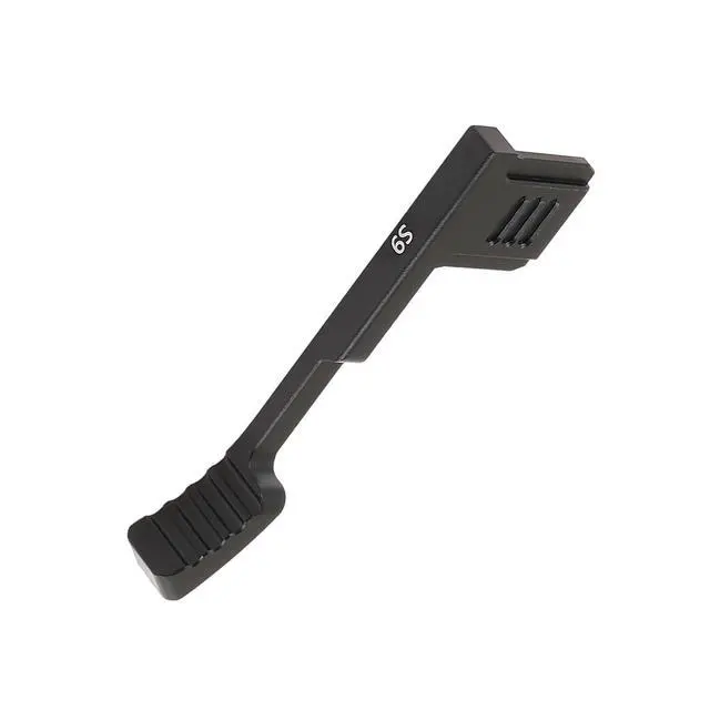 Alt view image 7 of 7 - Metal Camera Thumb Grip, Aluminum Alloy Cold Shoe Handle, Thumb Rest Support Silver, for Lumix S9 Digital Camera (Black)