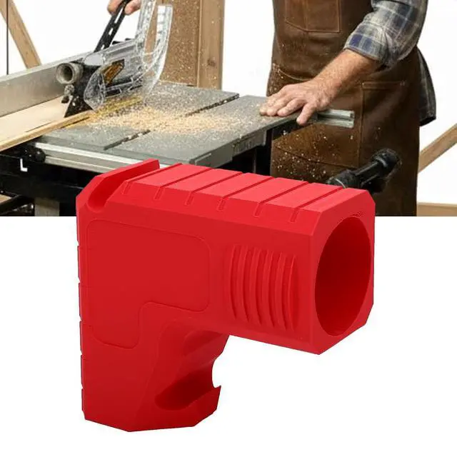 Alt view image 4 of 7 - Table Saw Dust Extraction Adapter Built to Last Efficient Collection Red for Professional Carpentry Workshops