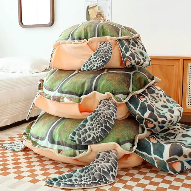 Alt view image 2 of 7 - Adult Turtle Shell Pillow Costume, Portable Plush Toy and Home Decoration, Party Photos, Halloween Cosplay