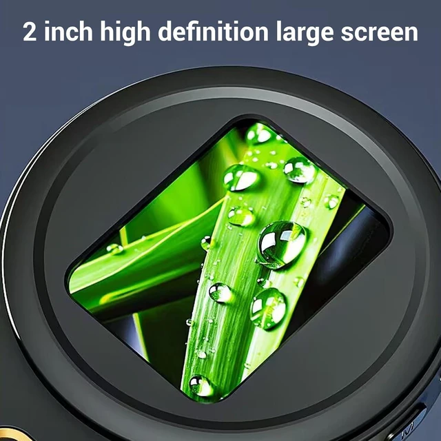 Alt view image 2 of 7 - Portable Digital Magnifying Glass, 200X Magnification, Handheld Microscope with Dual LED Light, for Kids Detailed Inspection Viewing (Black)