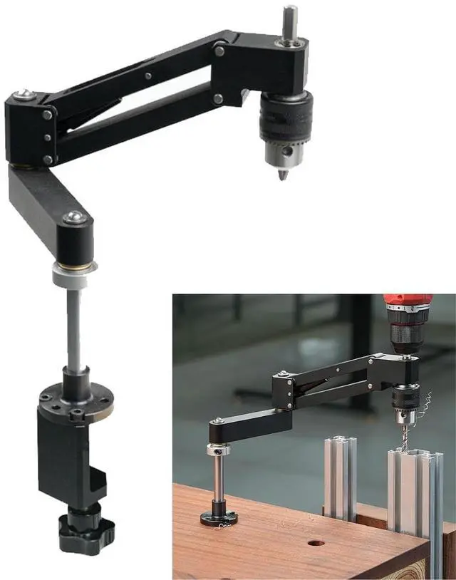 Main image of Tapping Cantilever Bracket, Aluminum Alloy Tapping Bracket, Portable CNC Machined Cantilever Mount for Flexible Arm Machine
