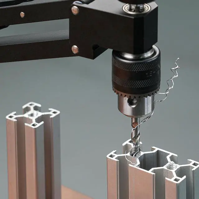 Alt view image 4 of 7 - Tapping Cantilever Bracket, Aluminum Alloy Tapping Bracket, Portable CNC Machined Cantilever Mount for Flexible Arm Machine