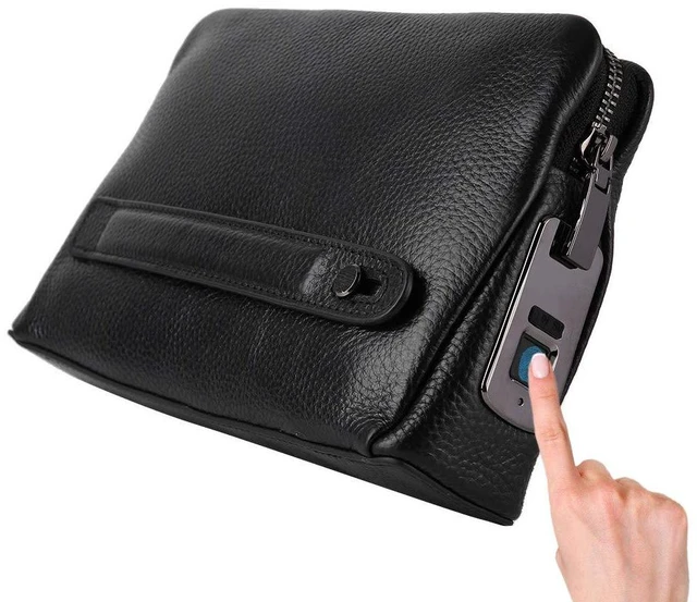 Alt view image 6 of 6 - Walfront Smart Fingerprint Wallet, Leather Men Wallet with Capacitive