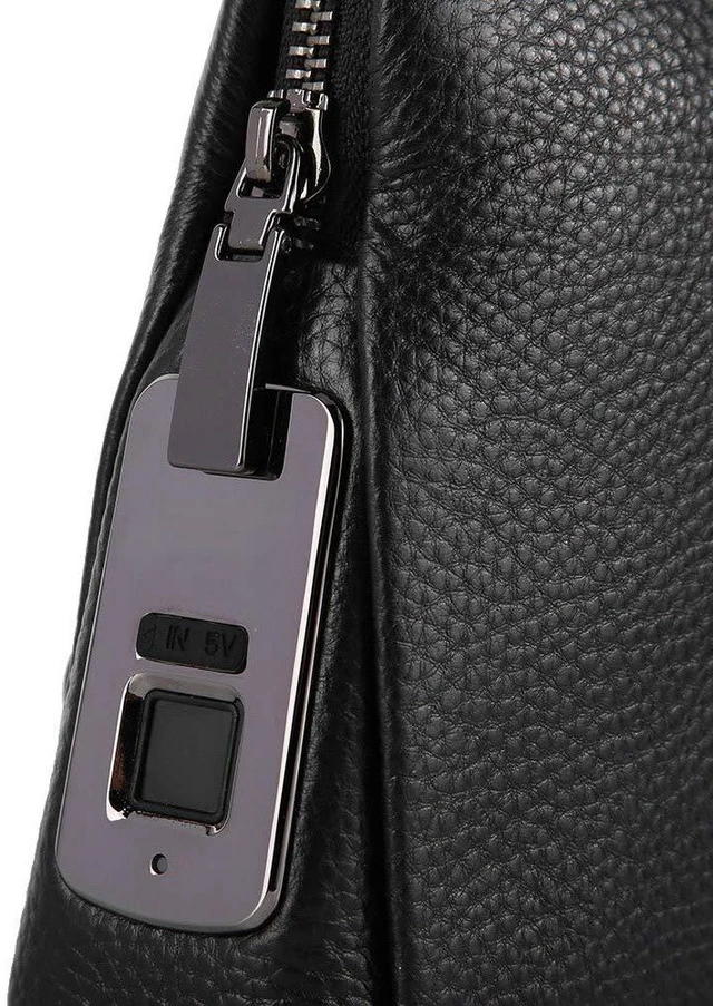 Alt view image 3 of 6 - Walfront Smart Fingerprint Wallet, Leather Men Wallet with Capacitive