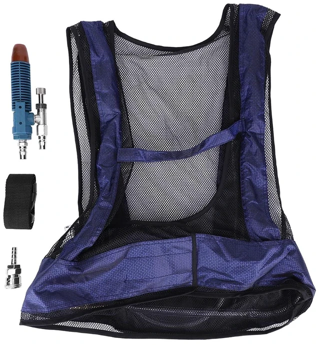 Alt view image 4 of 6 - Welding Steel Air Compressed Cooling Vest Eddy Tube Air Conditioner Waistcoat, Gas Rates Up to 35 (990, Cooling Power Up 2500Btu / H (630 Kcal