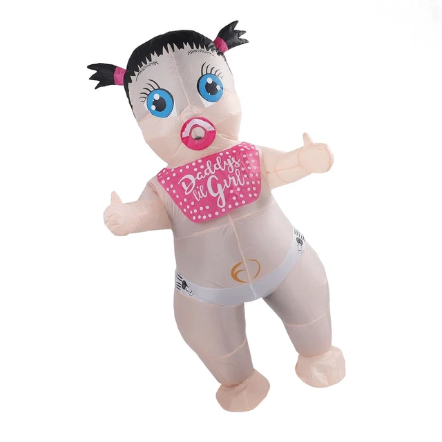 Alt view image 3 of 7 - Funny Inflatable Baby Costume Creative Blow Up Adult Costume for Carnival 210T Polyester Material Cosplay Party Christmas