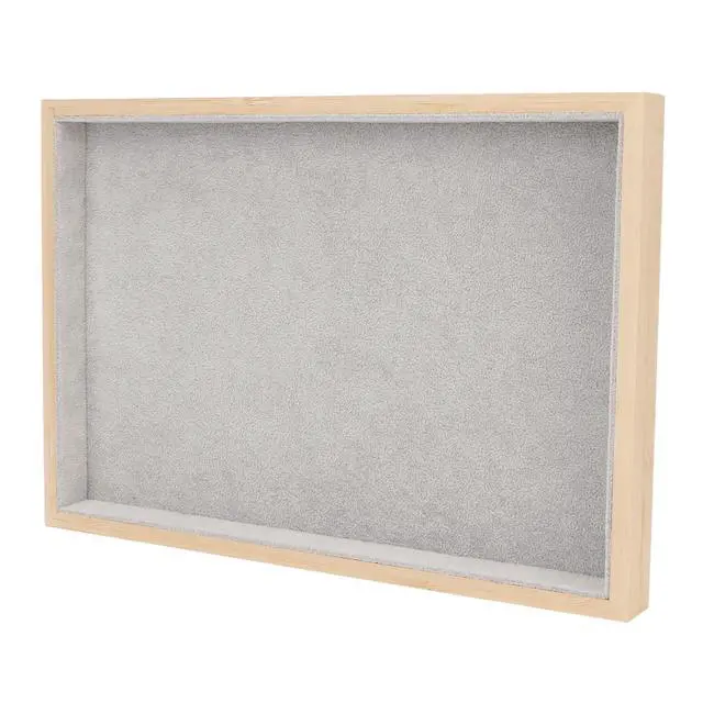 Alt view image 3 of 7 - Multipurpose Wood Jewelry Tray Lightweight Durable Drawer Organizer for Brooches Bracelets Rings for Organizing Jewelry (Grey)