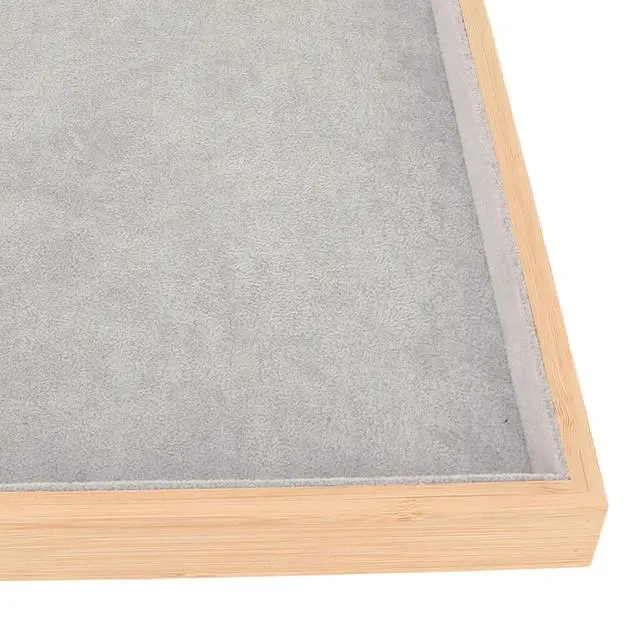 Alt view image 4 of 7 - Multipurpose Wood Jewelry Tray Lightweight Durable Drawer Organizer for Brooches Bracelets Rings for Organizing Jewelry (Grey)