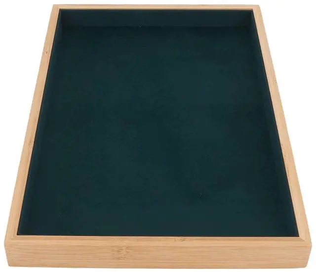 Main image of Multipurpose Wood Jewelry Tray Lightweight Durable Drawer Organizer for Brooches Bracelets Rings for Organizing Jewelry (Green)