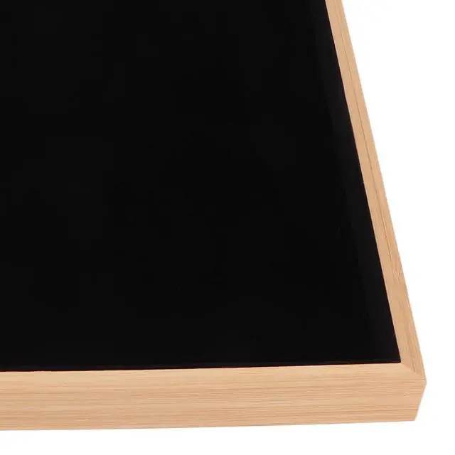 Alt view image 7 of 7 - Multipurpose Wood Jewelry Tray Lightweight Durable Drawer Organizer for Brooches Bracelets Rings for Organizing Jewelry (Black)