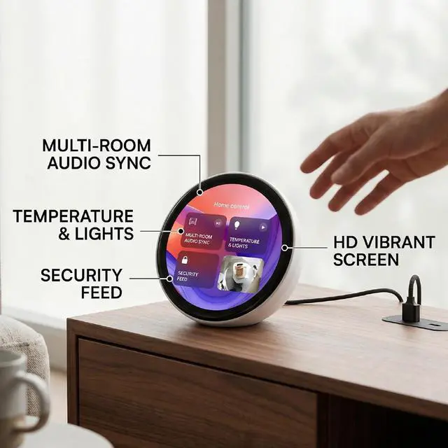 Alt view image 5 of 7 - Digital Badge Pin with 1.85" HD Touch Screen, Electronic Badge with Bluetooth 6.0 App Control, LED Mood Badges Display for Images & GIFS, Wearable Digital Pin for Backpack (White)