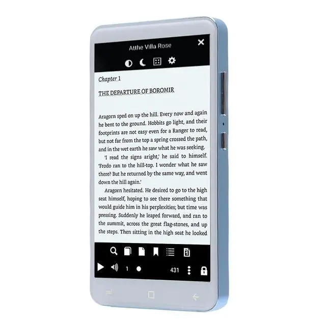 Alt view image 4 of 7 - Electronic Book Reader for Android 5.1 System, 5 Inch HD Inkless Capacitive Screen,1G 8G Memory Ebook Reader, for Video Sound Picture