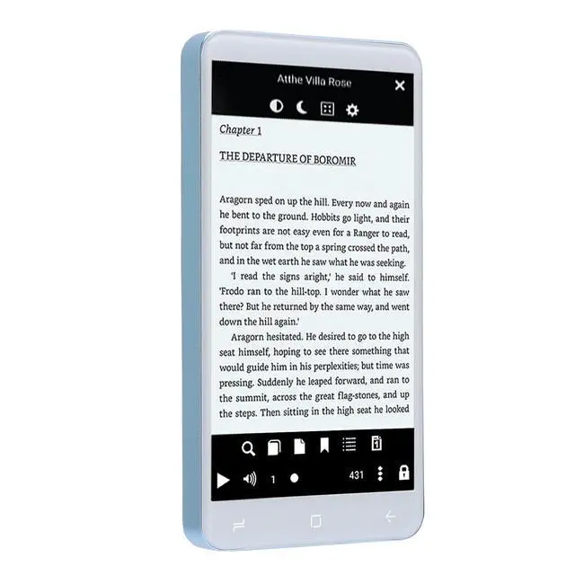 Alt view image 6 of 7 - Electronic Book Reader for Android 5.1 System, 5 Inch HD Inkless Capacitive Screen,1G 8G Memory Ebook Reader, for Video Sound Picture