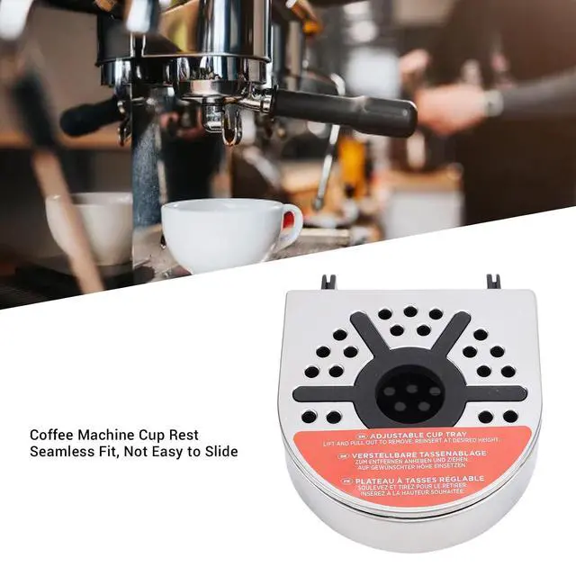 Alt view image 2 of 7 - Replacement Drip Tray for CFN601-802 Coffee Machine, Stainless Steel Cup Rest Stand & Mug Riser with Sturdy Construction
