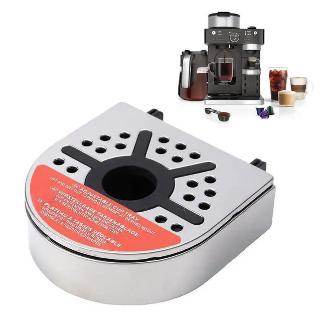 Alt view image 4 of 7 - Replacement Drip Tray for CFN601-802 Coffee Machine, Stainless Steel Cup Rest Stand & Mug Riser with Sturdy Construction