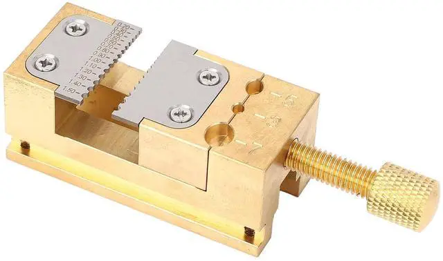 Main image of Versatile Watch Repair Vise Clamp Strong Copper Metal Holder Tool for Jewelers 0.2-1.5mm Hole Dia for Enthusiasts
