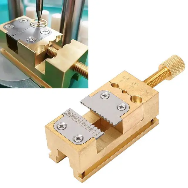 Alt view image 2 of 7 - Versatile Watch Repair Vise Clamp Strong Copper Metal Holder Tool for Jewelers 0.2-1.5mm Hole Dia for Enthusiasts