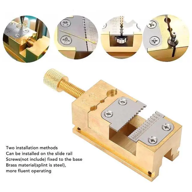 Alt view image 3 of 7 - Versatile Watch Repair Vise Clamp Strong Copper Metal Holder Tool for Jewelers 0.2-1.5mm Hole Dia for Enthusiasts
